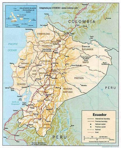 Mapa del Ecuador